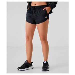 Champion Satin Gold Lurex C Shorts XS